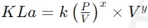 Relationship between KLa and power consumption 